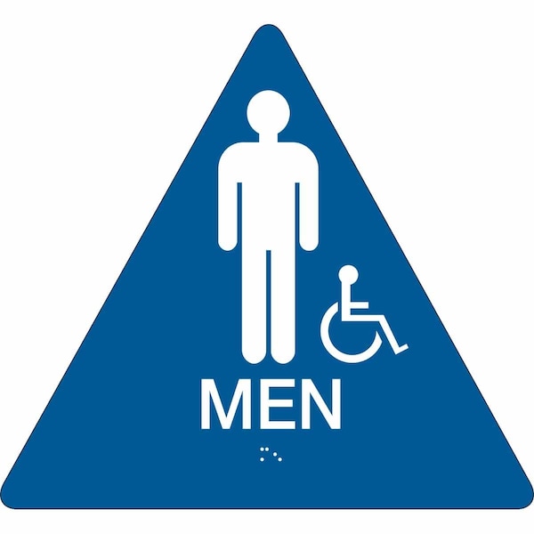 Brady Men, 11" W x 10" H, Triangle, Plastic, 106182 106182 - main